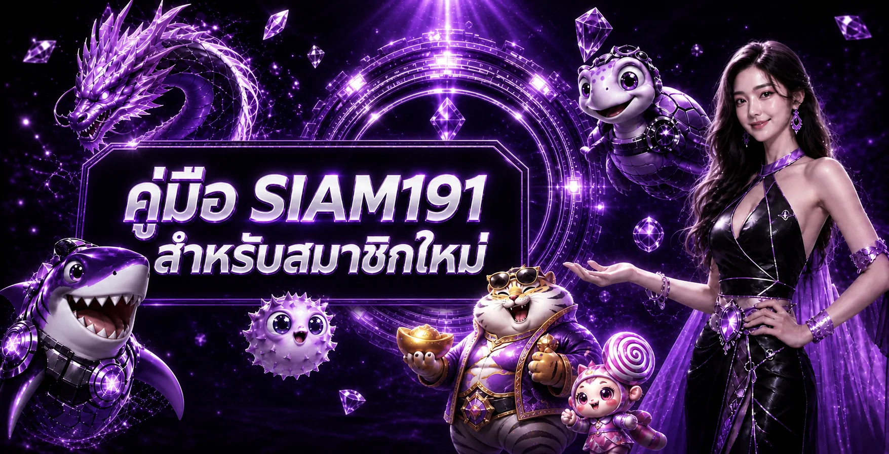 SIAM191 คู่มือสมาชิกใหม่ สมัคร ฝากถอน และตั้งงบ